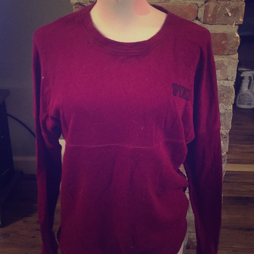 VS Pink crew neck size XS